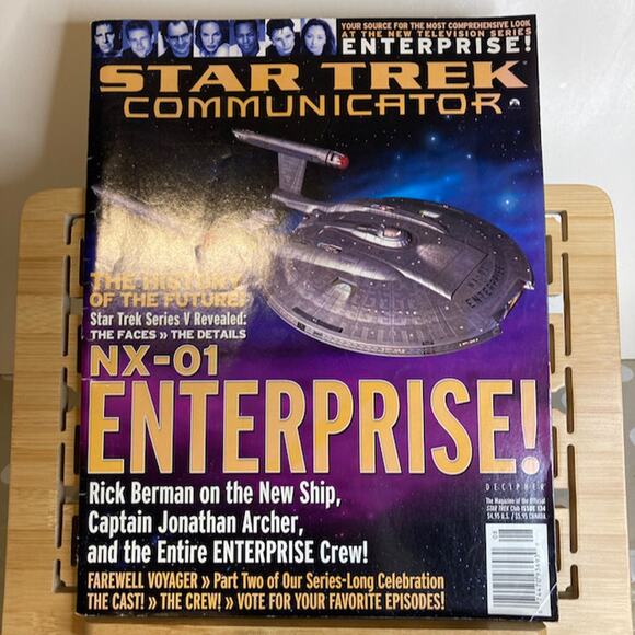 Vintage Y2K Lot of 2 Decipher Media Star Trek Communicator Magazines ST:ENT - Picture 2 of 3